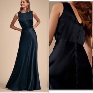 BHLDN Anthropologie Ghost London‎ Alexia Dress Womens Size Medium Blue NEW *FLAW